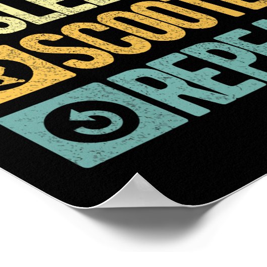 Funny Scooter Stunt Scooter Rider Scooter Tricks R Poster (Hoek)