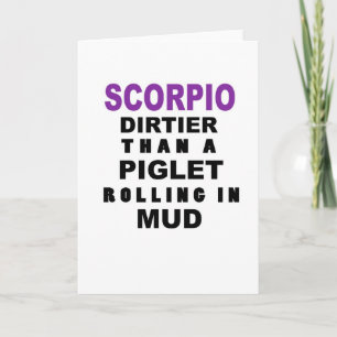 Funny Scorpio Birthday Card Kaart