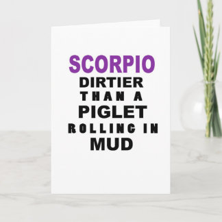 Funny Scorpio Birthday Card Kaart
