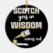Funny Scotch Whiskey Keramisch Ornament (Voorkant)