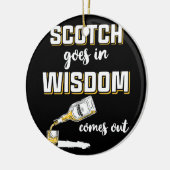 Funny Scotch Whiskey Keramisch Ornament (Links)
