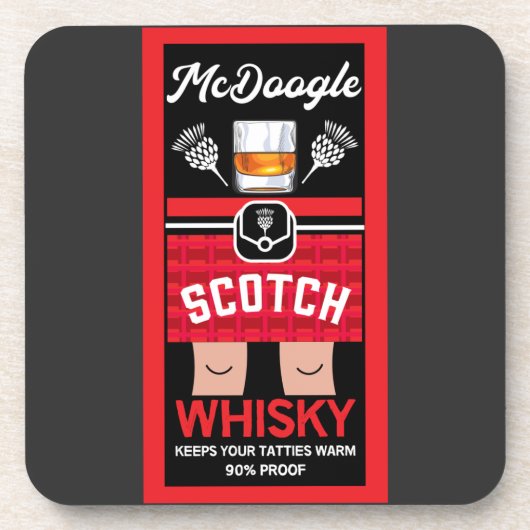Funny Scotch Whisky Bier Onderzetter (Voorkant)