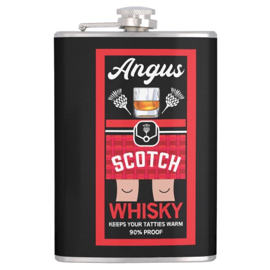 Funny Scotch Whisky Flask Heupfles (Voorkant)