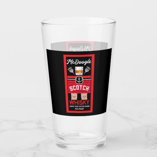 Funny Scotch Whisky Glas (Achterkant)