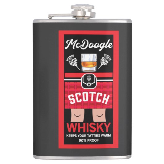 Funny Scotch Whisky Heupfles (Voorkant)