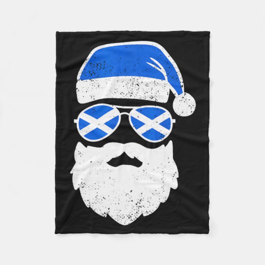 Funny Scottish Christmas Pajama Funny Matching Fam Fleece Deken (Voorkant)
