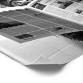 Funny Scottish Highland Koe in Bathroom Wall Art Poster (Hoek)