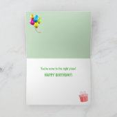 Funny Scottish Highland Steer Birthday Kaart (Binnen)