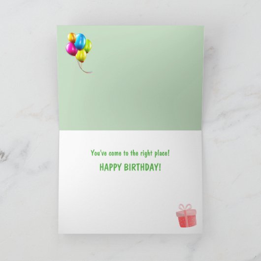 Funny Scottish Highland Steer Birthday Kaart (Binnen)