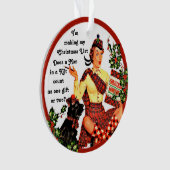 Funny Scottish Kerstornament Ornament (voorkant)