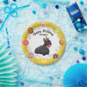 Funny Scottish Terrier Dog Donuts Birthday Party Papieren Bordje (Feest)