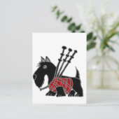 Funny Scottish Terrier puppy dog Briefkaart (Staand voorkant)