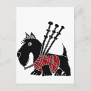 Funny Scottish Terrier puppy dog Briefkaart