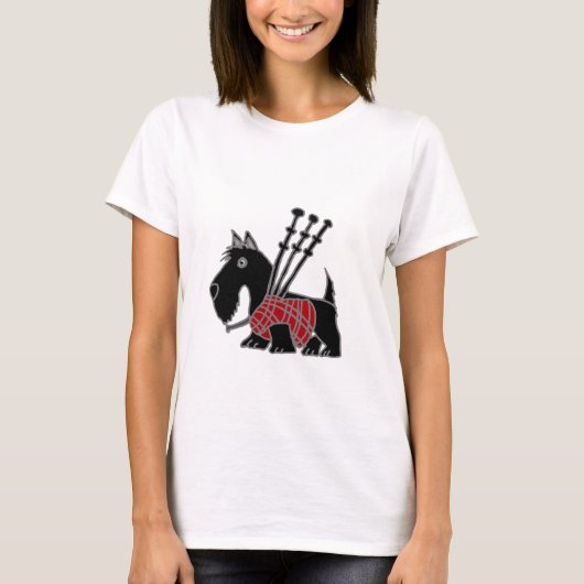 Funny Scottish Terrier puppy dog T-shirt (Voorkant)