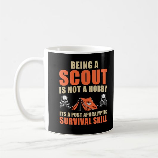 Funny Scout Adventure Tent Natuur Lover Camper Koffiemok (Links)