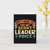 Funny Scout Quote - Don't Make Me Use My Scout Lea Kaart (Gele Bloem)