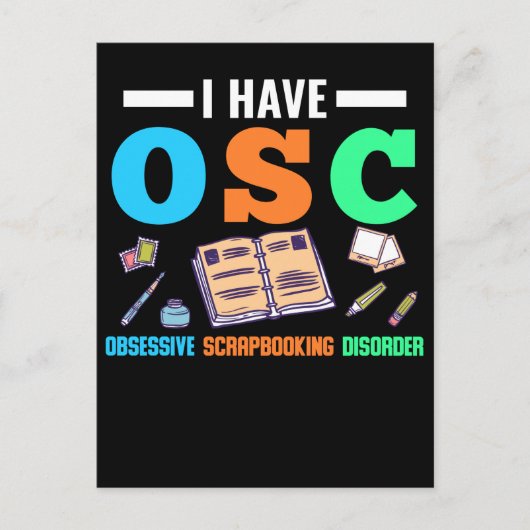 Funny Scrapboogstoornis Craty Book Lover Briefkaart (Voorkant)