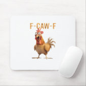 Funny Screaming Chicken F Caw F Humor Muismat (Met muis)
