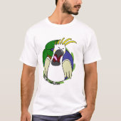 Funny Screaming Citron Cockato T-shirt (Voorkant)