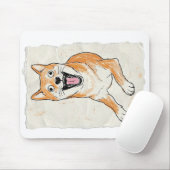 Funny Screaming Shiba Inu - Internal Chaos Crayon  Muismat (Met muis)