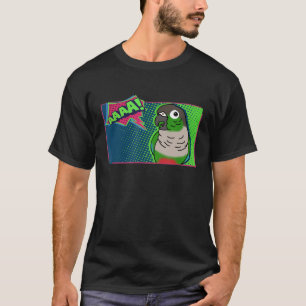 Funny Screening Green cheeked Conure Comic Birb Me T-shirt