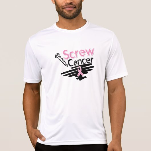 Funny Screw Breast Cancer T-shirt (Voorkant)