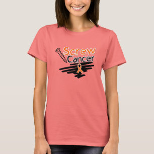 Funny Screw Leukemia Cancer T-shirt