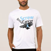 Funny Screw Prostate Cancer T-shirt (Voorkant)