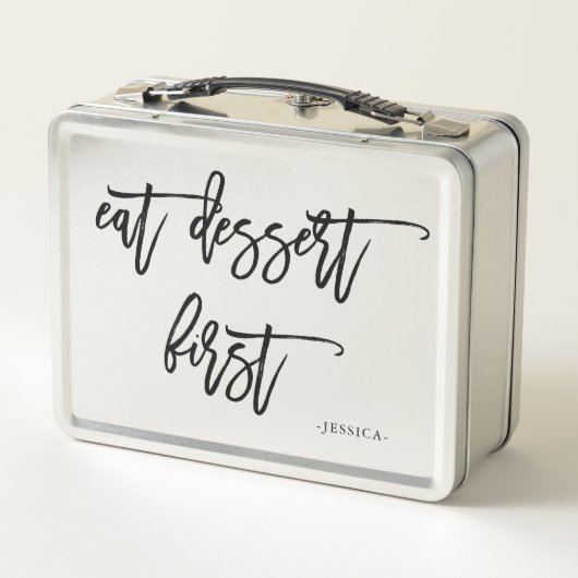 Funny Script | Eat Dessert First (Achterkant)