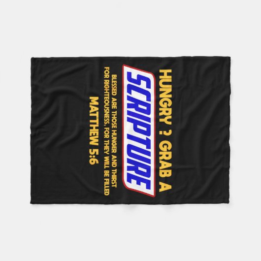 Funny Scripture , Bible Verse, Famous Scriptures,  Fleece Deken (Voorkant (Horizontaal))
