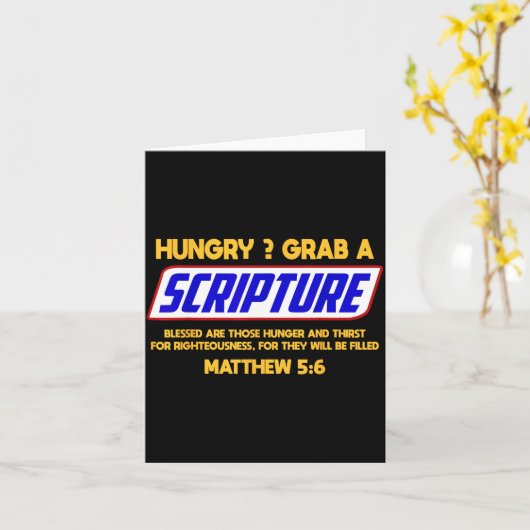 Funny Scripture , Bible Verse, Famous Scriptures,  Kaart (Gele Bloem)