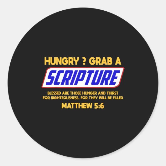Funny Scripture , Bible Verse, Famous Scriptures,  Ronde Sticker (Voorkant)