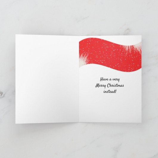 Funny Scrooge Kerstmis Feestdagen Kaart (Binnen)