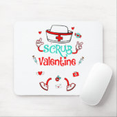Funny Scrub Valentines Day Nurse Crew Family Group Muismat (Met muis)