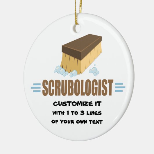 Funny Scruboloog Keramisch Ornament (Links)