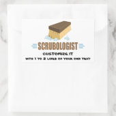 Funny Scruboloog Rechthoekige Sticker (Tas)