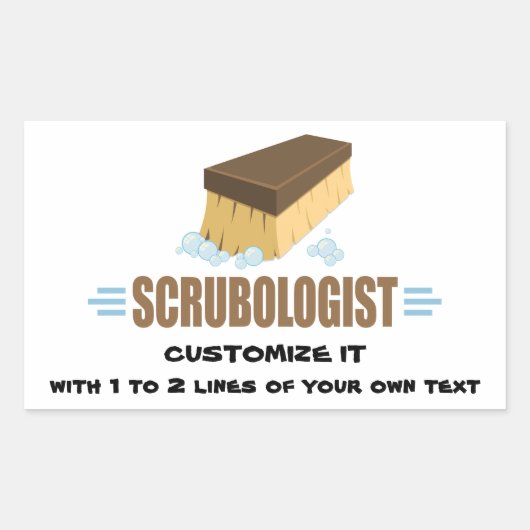 Funny Scruboloog Rechthoekige Sticker (Voorkant)
