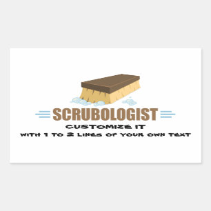 Funny Scruboloog Rechthoekige Sticker