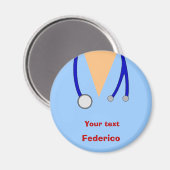 Funny scrubs neigt tot groots ontwerp magneet (Voorkant / Achterkant)