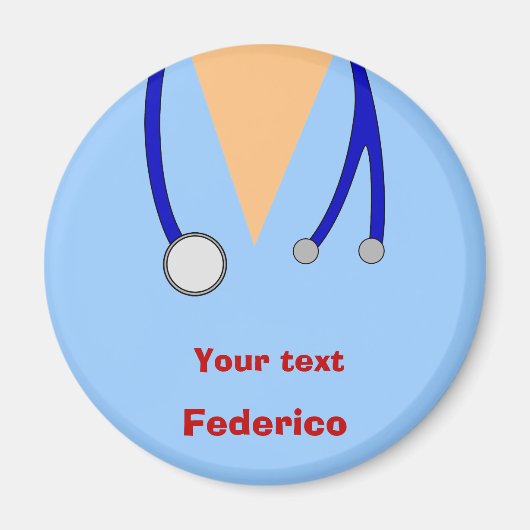 Funny scrubs neigt tot groots ontwerp magneet (Voorkant)