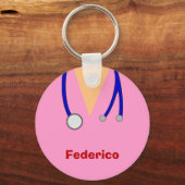 Funny scrubs neigt tot groots ontwerp sleutelhanger (Voorkant)