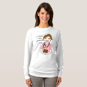 Funny Scrubs Pun | Verpleegkundigen T-shirt (Voorkant volledig)