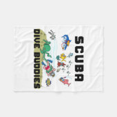 Funny Scuba Dive Buddy  Fleece Deken (Voorkant (Horizontaal))