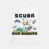 Funny Scuba Dive Buddy  Fleece Deken (Voorkant)