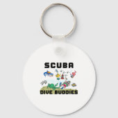 Funny Scuba Dive Buddy Sleutelhanger (Voorkant)