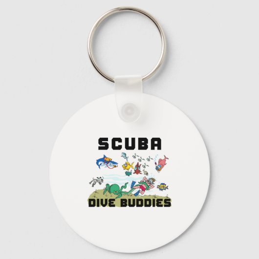 Funny Scuba Dive Buddy  Sleutelhanger (Voorkant)