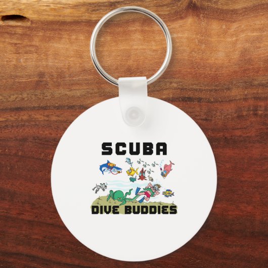 Funny Scuba Dive Buddy  Sleutelhanger (Voorkant)