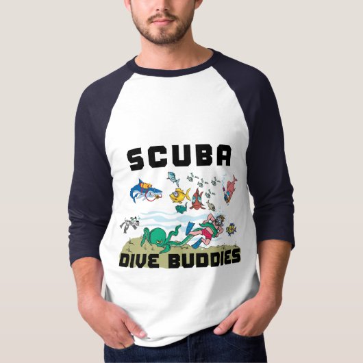 Funny SCUBA Dive Buddy T-shirt (Voorkant)