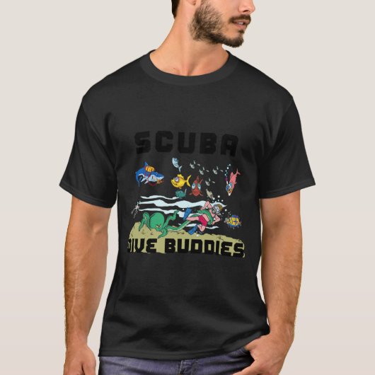 Funny Scuba Dive Buddy  T-shirt (Voorkant)
