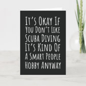 Funny Scuba Diver Cards Humor Snorkeling Ocean Kaart (Voorkant)